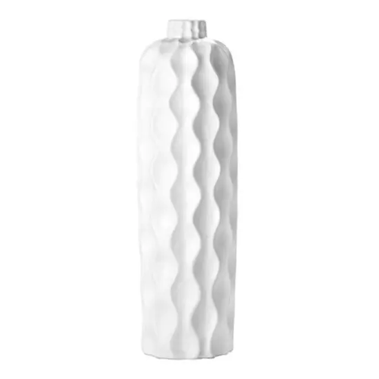 American Art Decor 19.5" Porcelain Purity Tabletop Vase White {6}