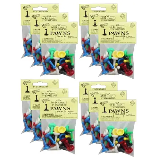Koplow Games Standard Pawns, 24 Per Pack, 12 Packs {1}