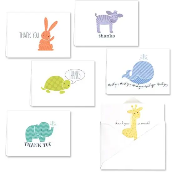 Hortense B. Hewitt Co. Adorable Animals Thank You Cards {1}