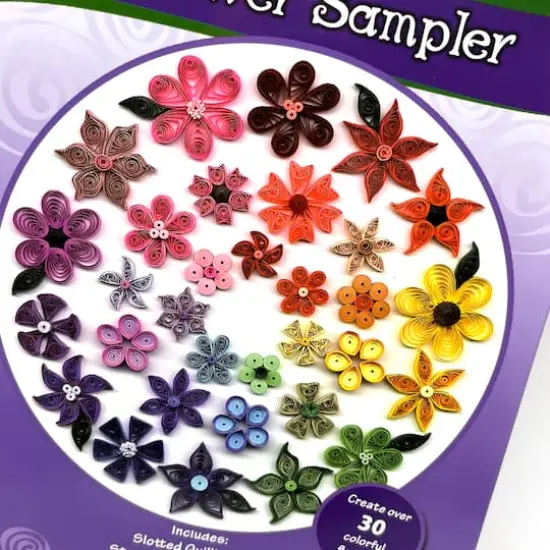 Quilled Creations&trade; Flower Sampler Quilling Kit {5}