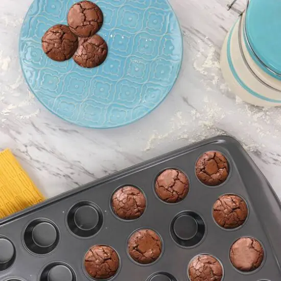 Gibson Baker's Friend™ 24 Cup Nonstick Steel Mini Muffin Pan {6}