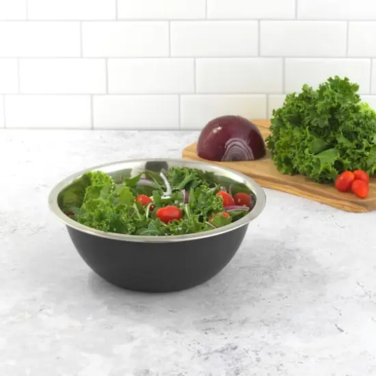 JoyJolt&reg; Stainless Steel Mixing Bowl Set Black {7}