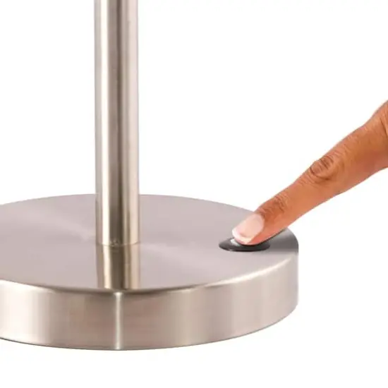 OttLite Wellness Series 19" Silver Harmonize LED Desk Lamp {4}