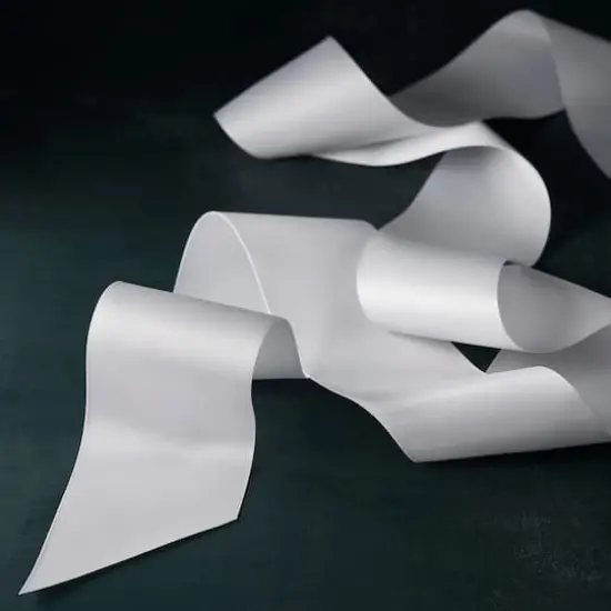 2.5" x 10yd. Satin Ribbon by Celebrate It® Specialty White {3}