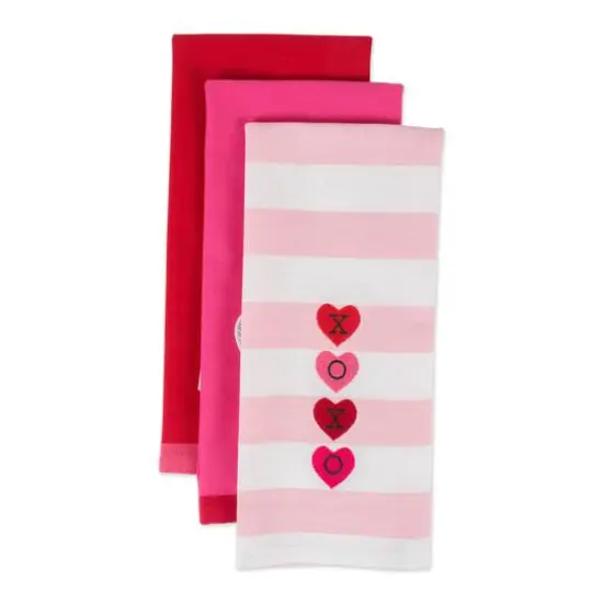 DII&reg; Valentines Day Embroidered Dishtowels, 3ct. {8}