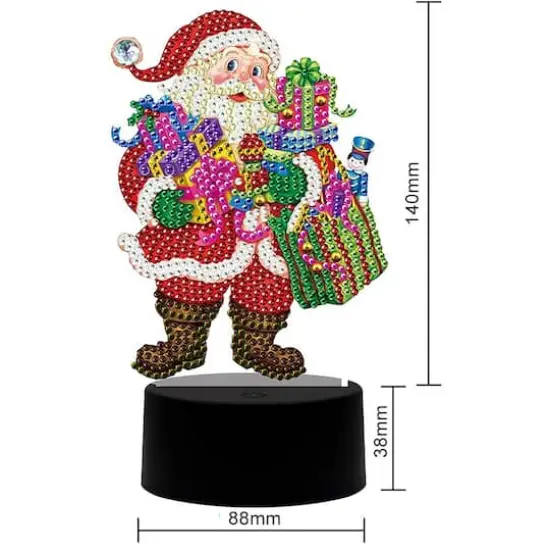 Sparkly Selections Santa Lamp Diamond Art Kit {4}