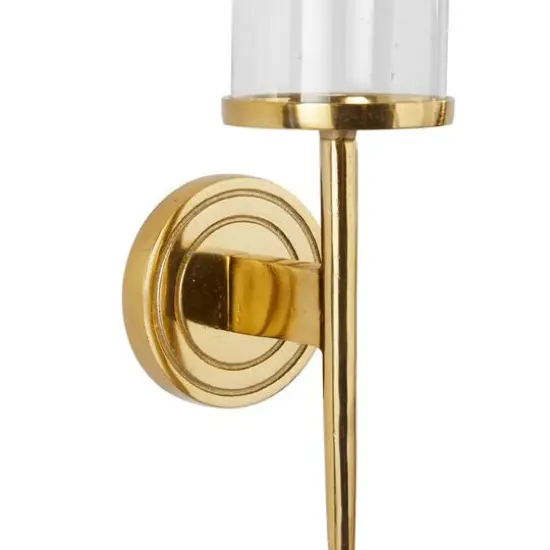 Gold Aluminum Modern Wall Sconce {6}