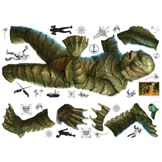 RoomMates Classic Monsters Creature from the Black Lagoon Giant Peel & Stick Wall Decals {5}