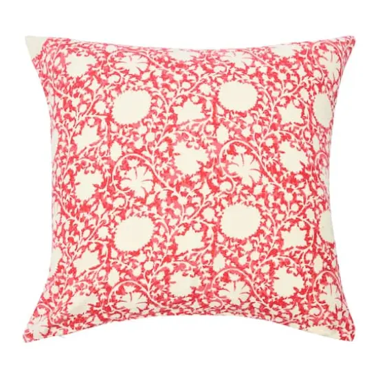 Hello Honey&reg; Red Ivy Print Pillow Cover {3}
