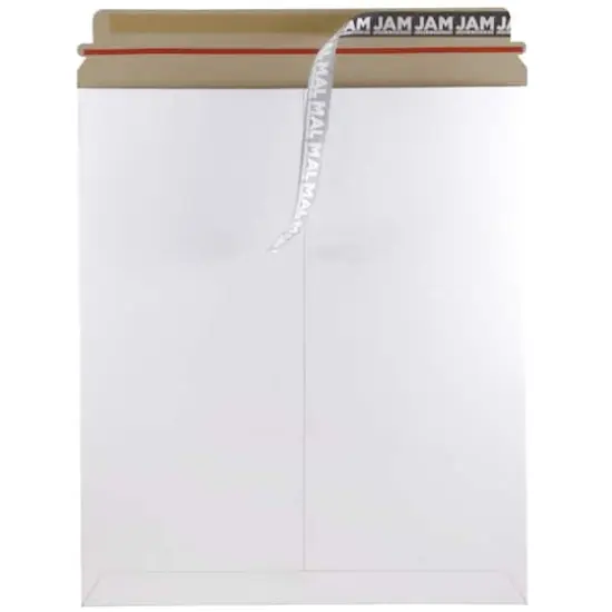JAM Paper 12.75" x 15" White Flat Photo Mailer Peel & Seal Closure Envelopes, 6ct. {3}