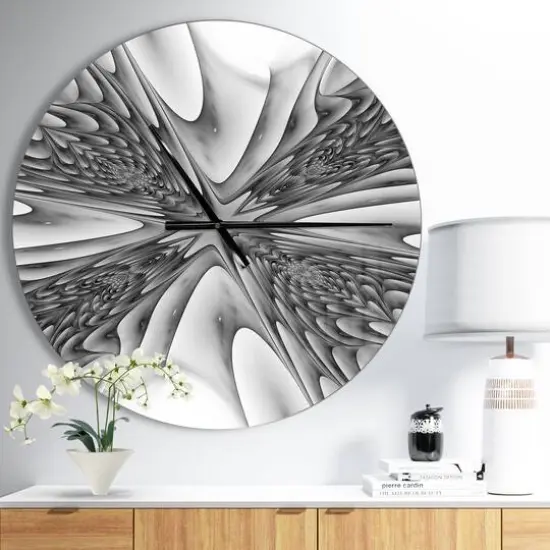 Designart Fractal 3D Magical Depth Wall Clock {3}