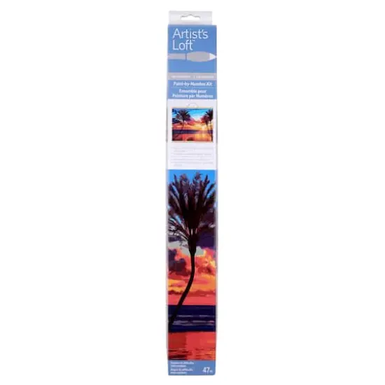 Beach Sunset with Palm Trees Paint-by-Number Kit by Artist's Loft&trade; Necessities&trade; {6}