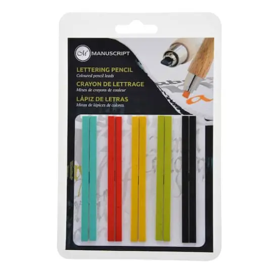 Manuscript CalliCreative Mixed Color Flat Lettering Pencil Refill Leads {1}