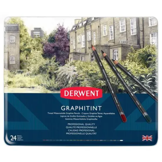 Derwent&reg; Graphitint Pencil 24 Color Tin Set {3}