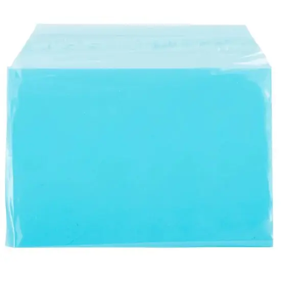 JAM Paper 5.063" x 7.188" Cello Sleeves with Self Adhesive Closures, 100ct. Blue {5}