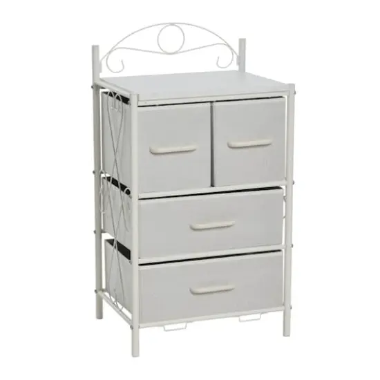 Household Essentials Victoria 32" 4-Drawer Dresser White {1}
