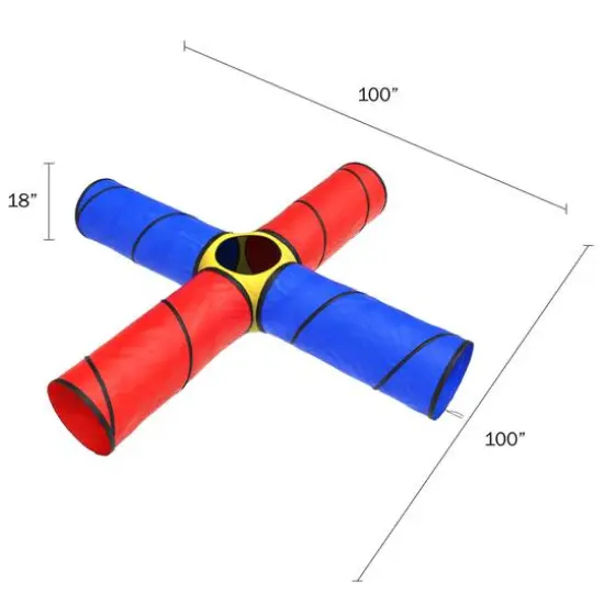 Toy Time 4-Way Kid's Play Tunnel {3}