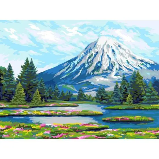 Crafting Spark Beautiful Mountain Painting by Numbers Kit {1}