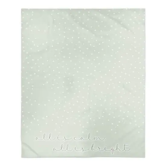 Snowy Calm Bright 50x60 Sherpa Fleece Blanket {1}
