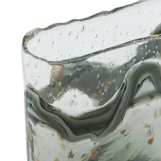 Gray Glass Contemporary Vase Set {6}