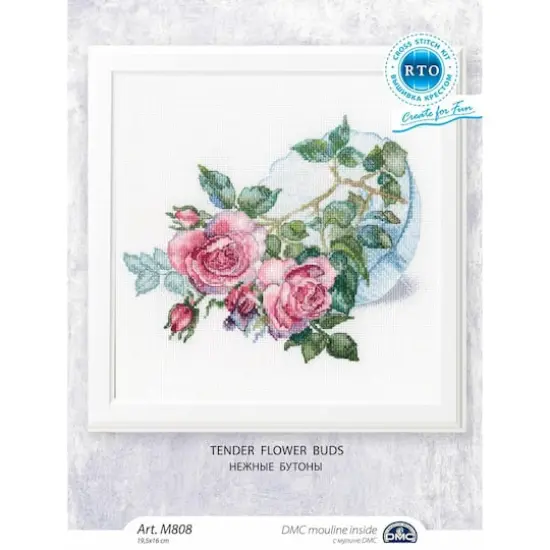 RTO Tender Flower Buds Cross Stitch Kit {3}