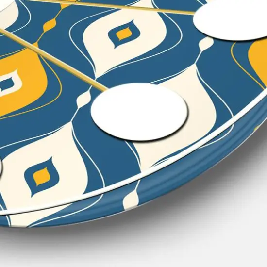 Designart 'Retro Abstract Pattern Ii Mid-Century Modern Wall Clock {4}