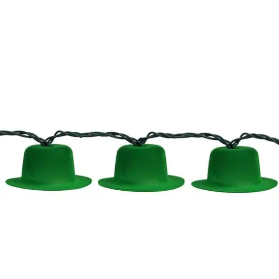 7.5ft. Green Derby Hat St. Patrick's Day String Lights {1}