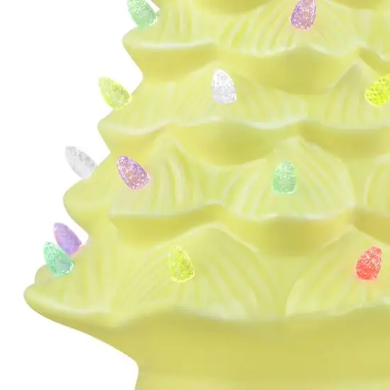 Mr. Cottontail Yellow 13" Ceramic Easter Bunny Tree {6}