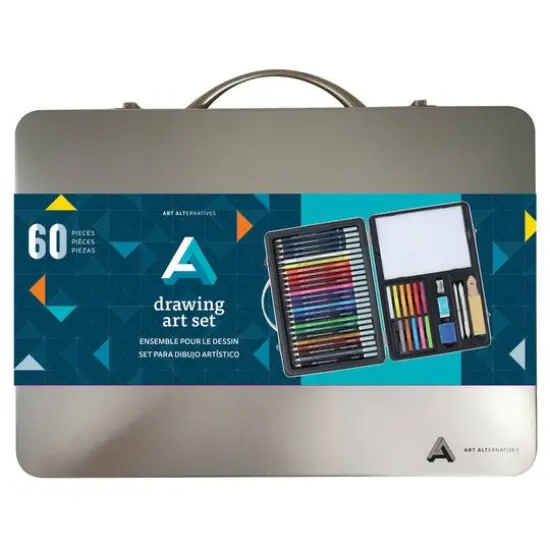 Art Alternatives 60-Piece Artist Drawing Art Set {3}