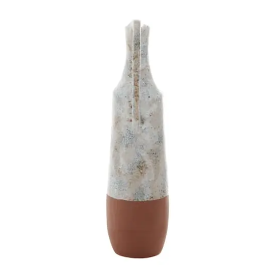 White Ceramic Farmhouse Vase, 23" x 6" x 7" {7}