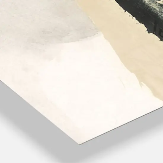 Designart 'Creamy Tan Form Ii Modern Multipanel Wall Clock {4}