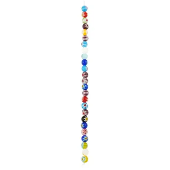 Millefiori Flower Glass Round Bead Mix by Bead Landing&trade; {4}