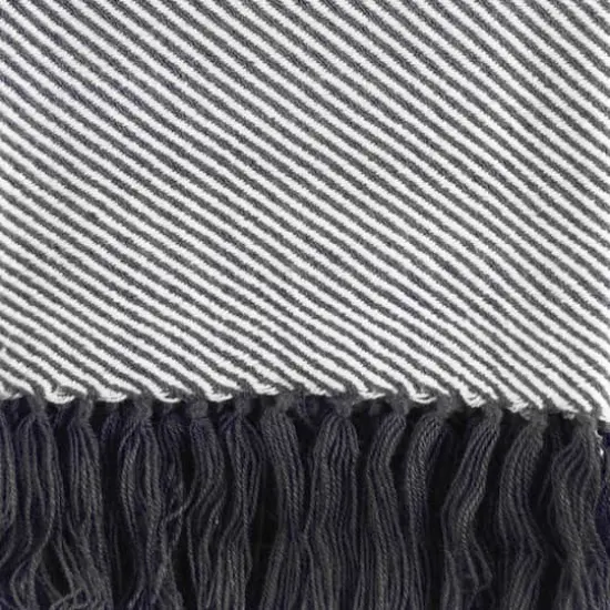 DII&reg; Gray Luxury Chevron Throw {3}