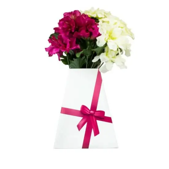 JAM Paper Pop-Up Vase Boxes, 3ct. Pink Ribbon {3}