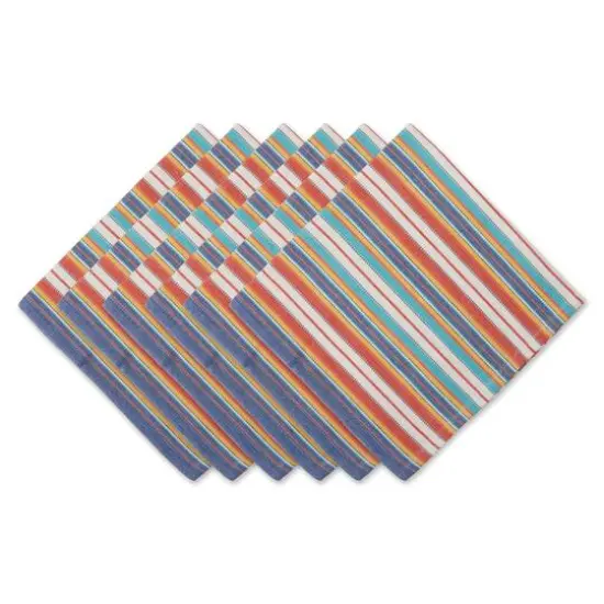 DII&reg; Little Picante Stripe Cloth Dinner Napkins, 6ct. {1}