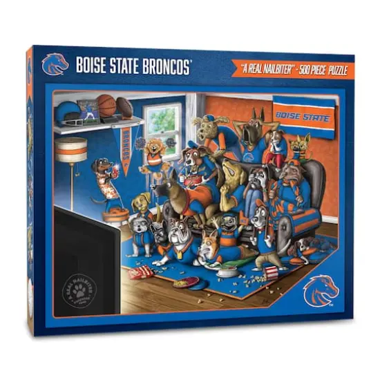 College Football Purebred Fans A Real Nailbiter 500 Piece Puzzle Boise State Broncos {1}
