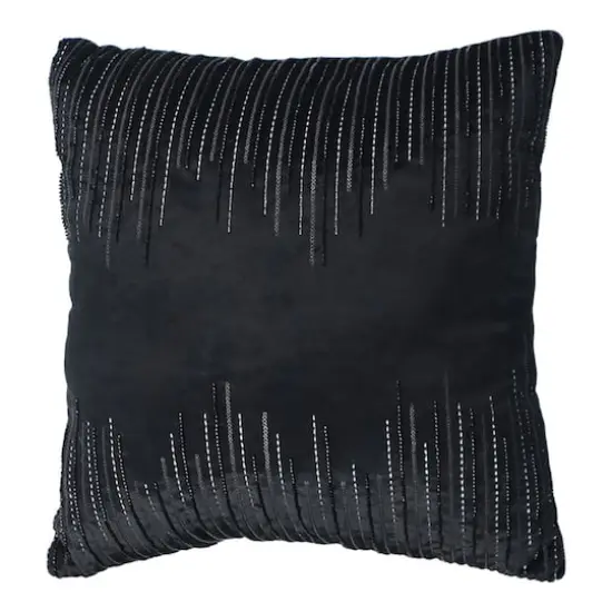 16" x 16" Black Velvet Throw Pillow by Ashland&reg; {1}
