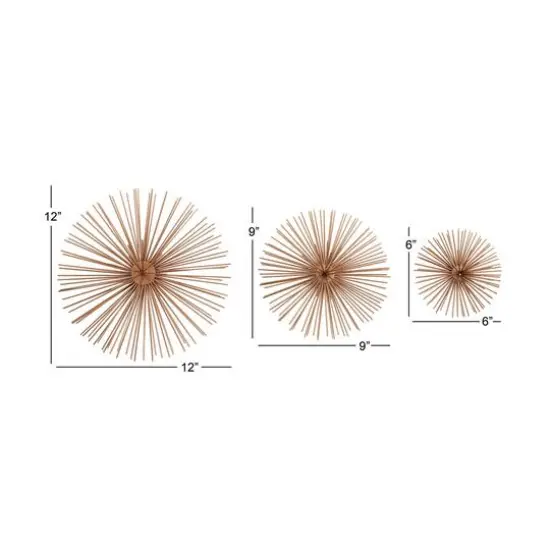 CosmoLiving by Cosmopolitan Starburst Metal Wall Accent Set, 3ct. {5}