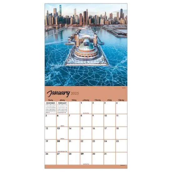 TF Publishing 2025 Chicago Wall Calendar {6}