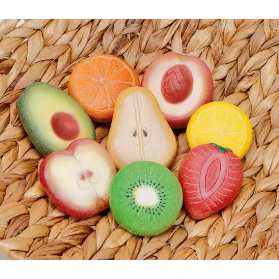 Yellow Door Fruit Sensory Play Stones Set {4}