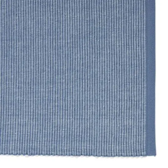 DII&reg; 2-Tone Ribbed Placemats, 6ct. Stonewash blue and white {7}