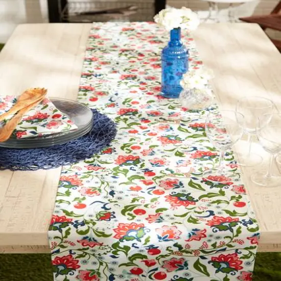 DII&reg; Garden Floral Print Outdoor Table Runner {12}