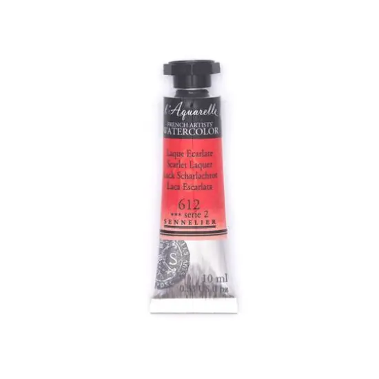 Sennelier French Artists' Watercolor, 10mL 612 Scarlet Laquer S2 {1}