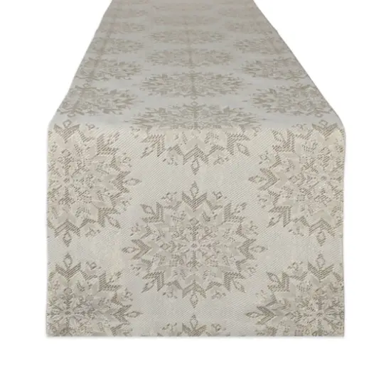 DII&reg; 72'' Winter Sparkle Jacquard Table Runner {1}