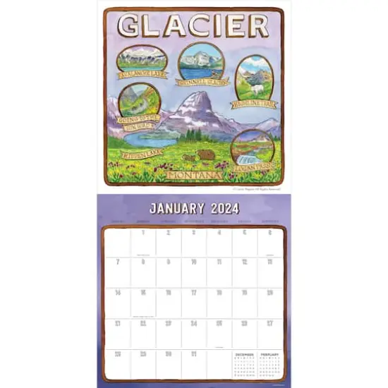 TF Publishing 2024 National Parks-Art Wall Calendar {4}