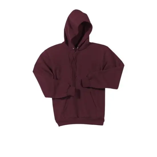 Port & Company® Tall Essential Fleece Pullover Hooded Sweatshirt Maroon {1}