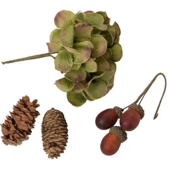 Pumpkin, Pinecone, Berry & Leaves Thanksgiving D&eacute;cor Set {6}