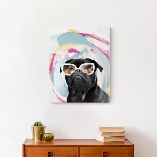 Kaleidoscope Pug 6 Canvas Wall Art {5}