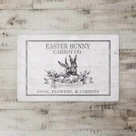 Easter Bunny Carrot Farm 4 27" x 18" Floor Mat {3}