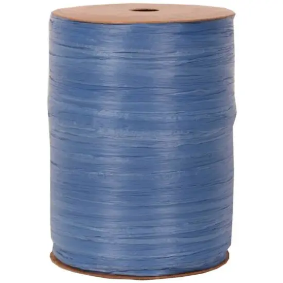 JAM Paper 1/4" Raffia Ribbon Blue {1}